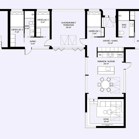 Extraordinary On Magnus Christensens Vej Holiday home Lokken